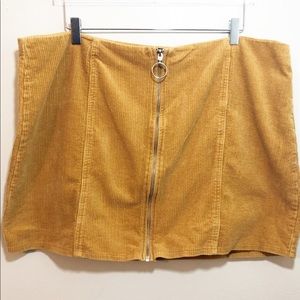 Forever 21 Mustard Skirt
